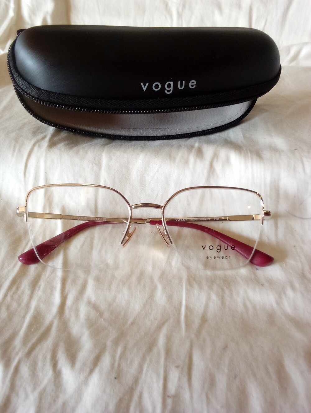 Vogue VO4331 5208 Pale Gold Bordeaux Butterfly Glasses 53mm